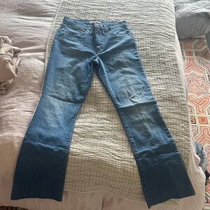 Madewell Dark Blue Flare Jeans